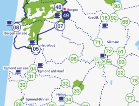 Fietsroute Bergen Petten Bergen aan Zee